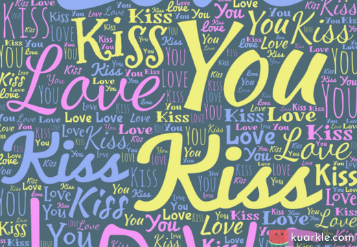 Love words collage wallpaper