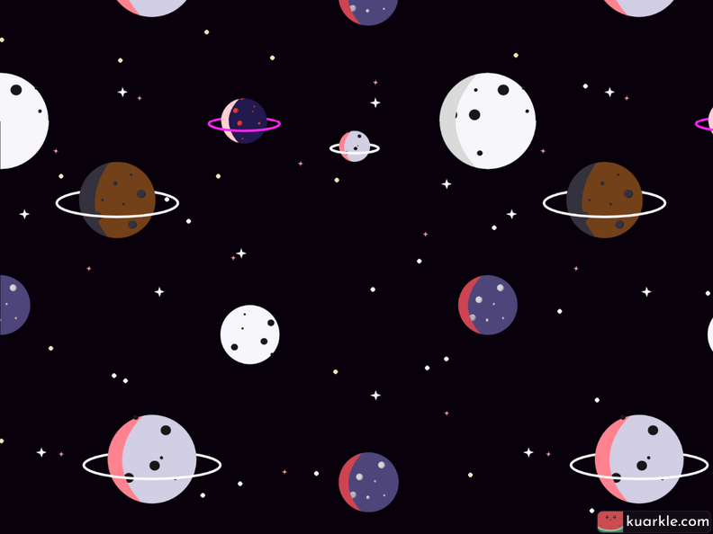 Space planets pattern