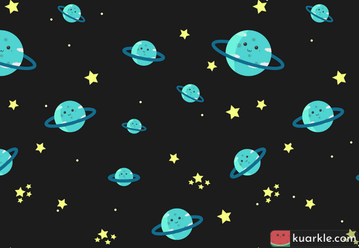 Cute planets pattern
