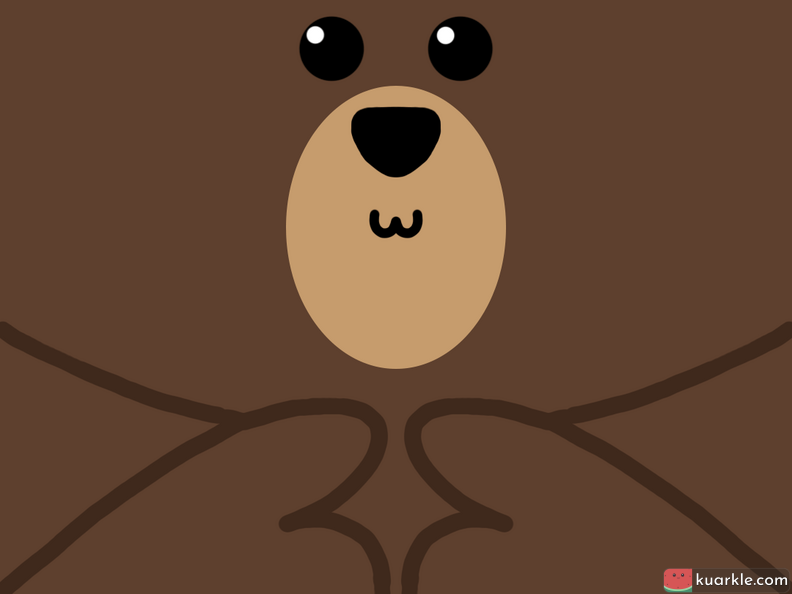 Shy bear wallpaper