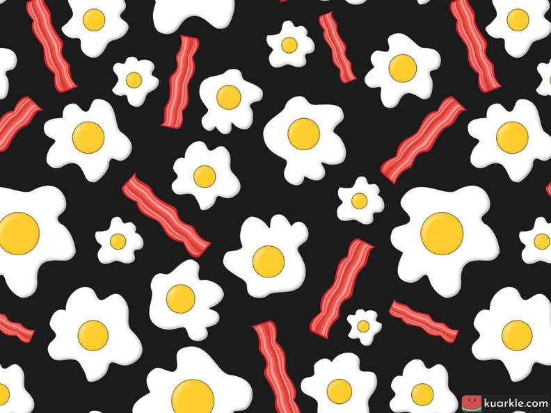 Eggs and bacon pattern