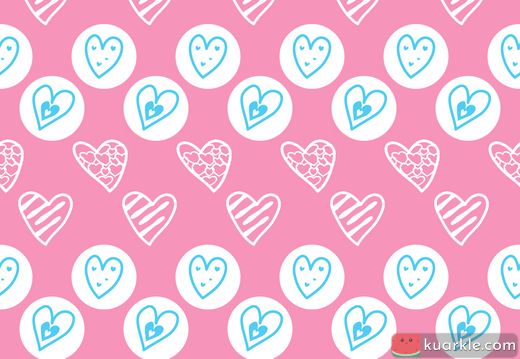 Pink heart pattern