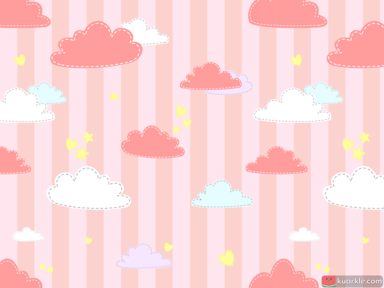 Pink clouds pattern