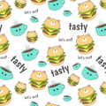 Cute hamburger pattern