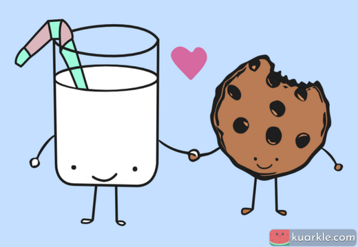 Milk and cookie wallpaper