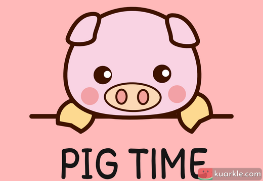 Missing you, pig time wallpaper