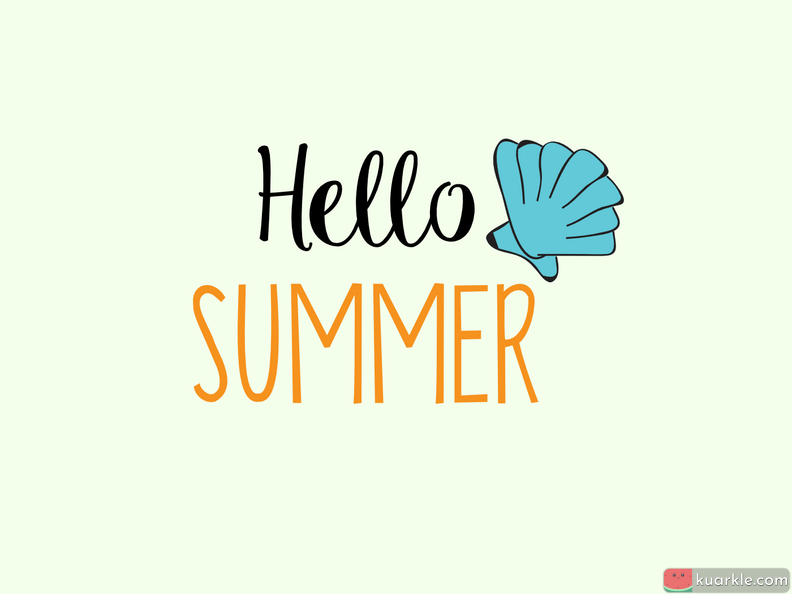 Hello Summer - simple wallpaper